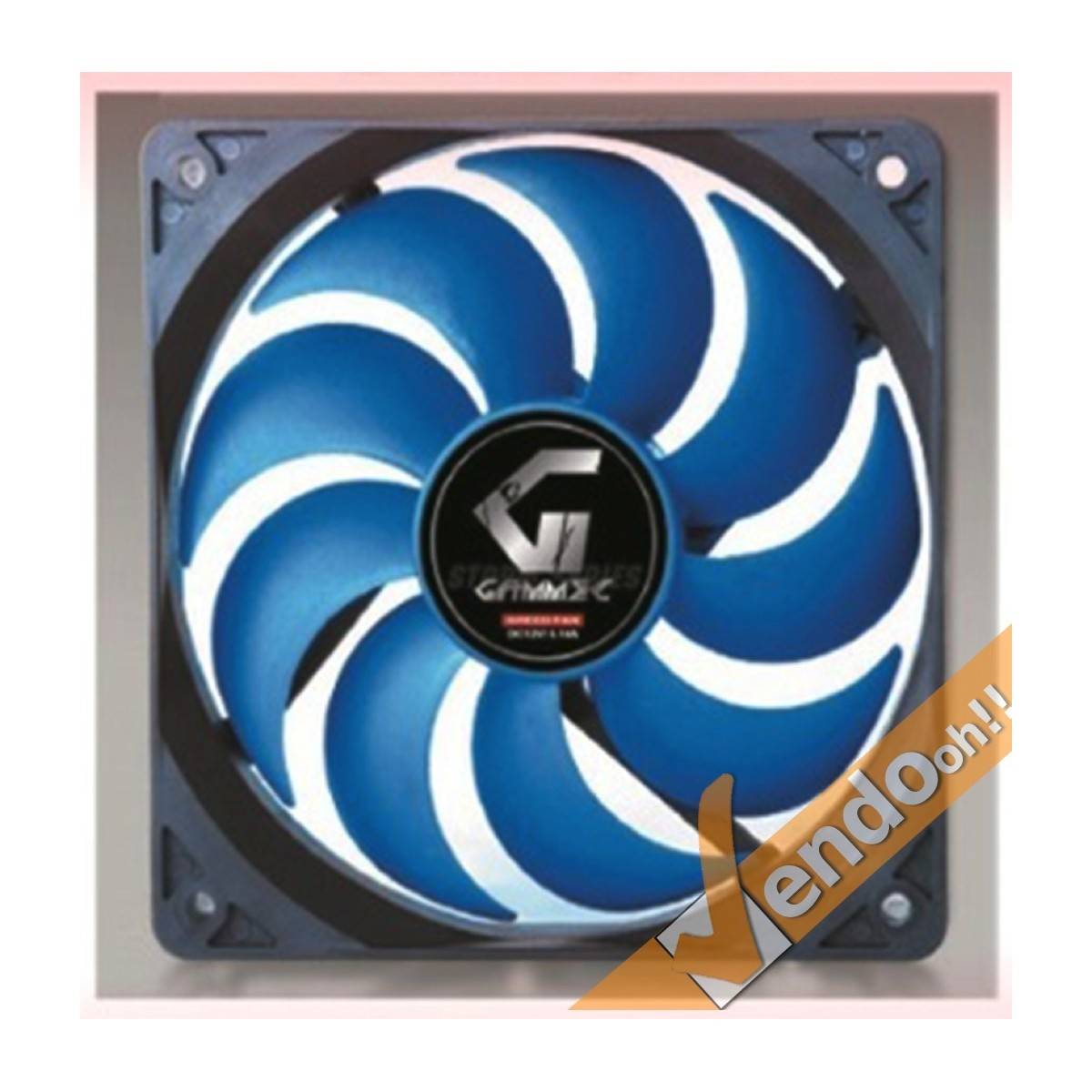 VENTOLA RAFFREDDAMENTO COMPUTER COLORATA BLU PC FAN 12X12 CM 3 O 4 PIN 12  VOLT