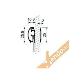 CORNICE ESPOSITIVA PUBBLICITARIA BIFACCIALE F.TO 50x70 DA VETRATA VETRINA VETRO